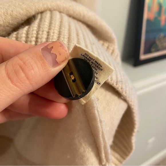 Ulla Johnson Cream Neutral Merino Wool Sweater Medium - Picture 7 of 16